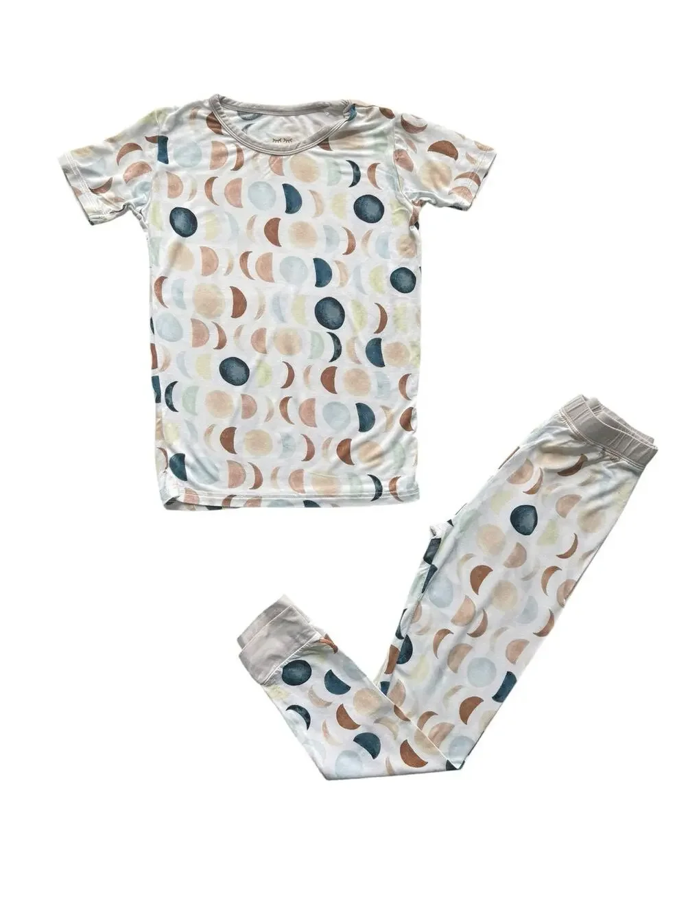 Little Sleepies Luna Neutral Two-Piece Pajama Set Size 7/8